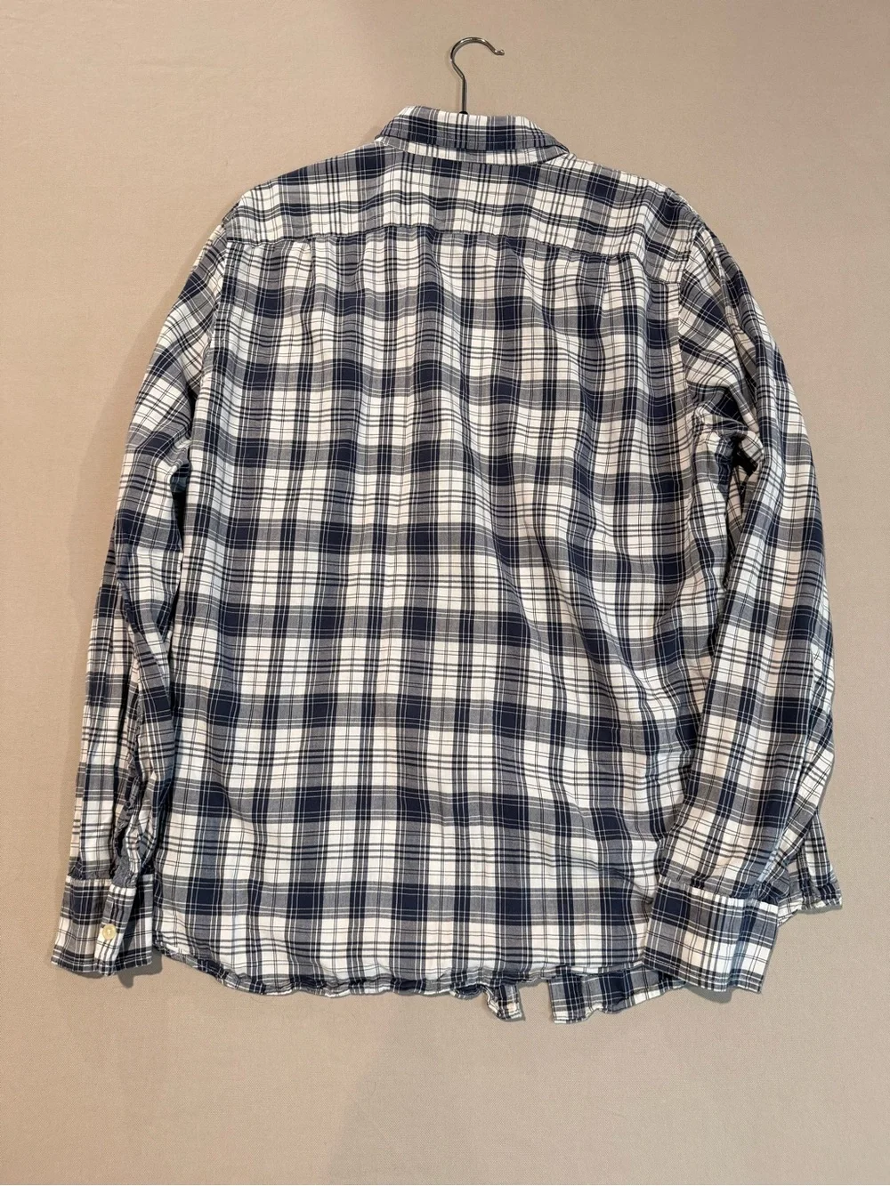 J. Crew Indian Madras Slim Button Down Shirt Mens Large Long Sleeve Lightweight